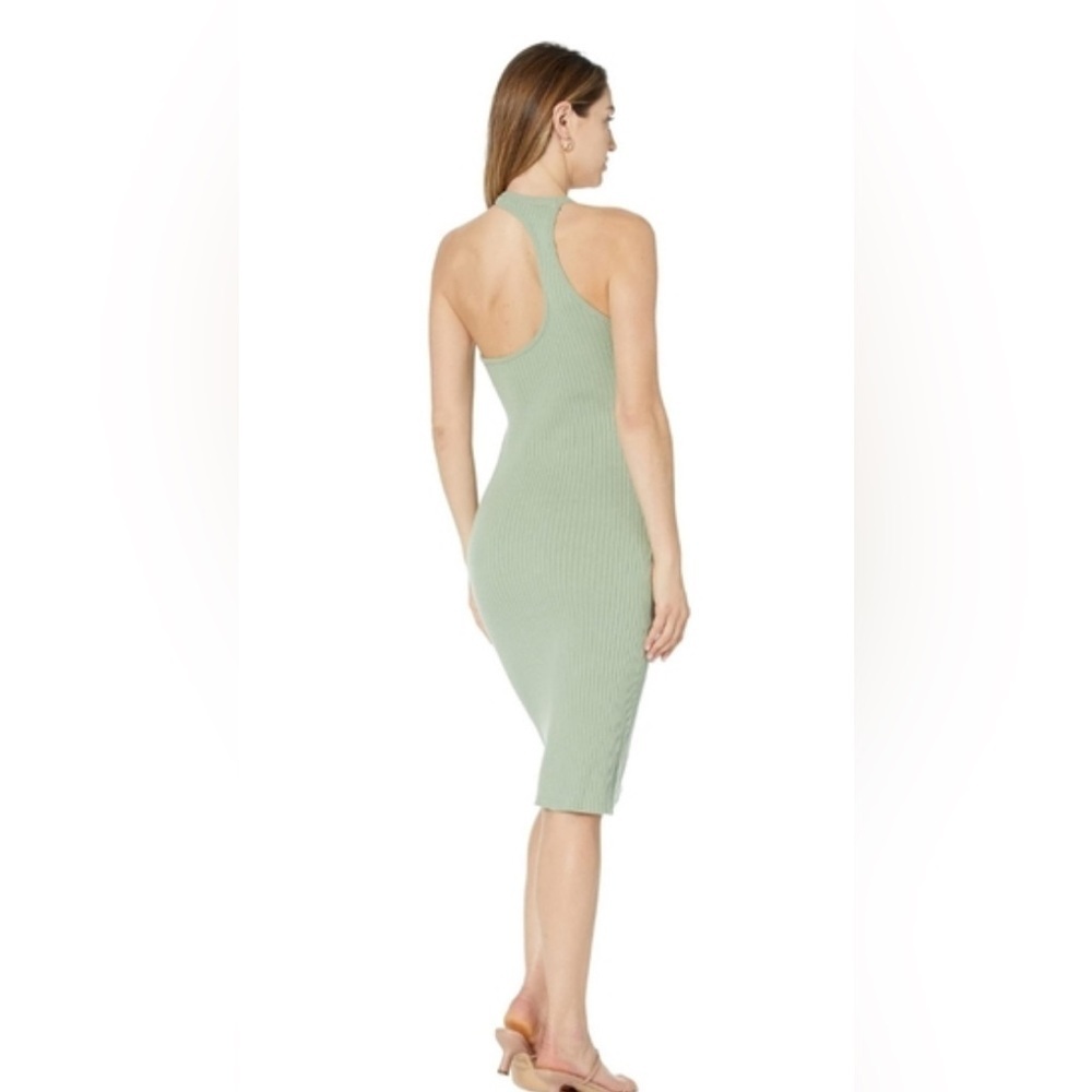 Revolve Line & Dot Lori Asymmetrical Ribbed Midi Dress Size M